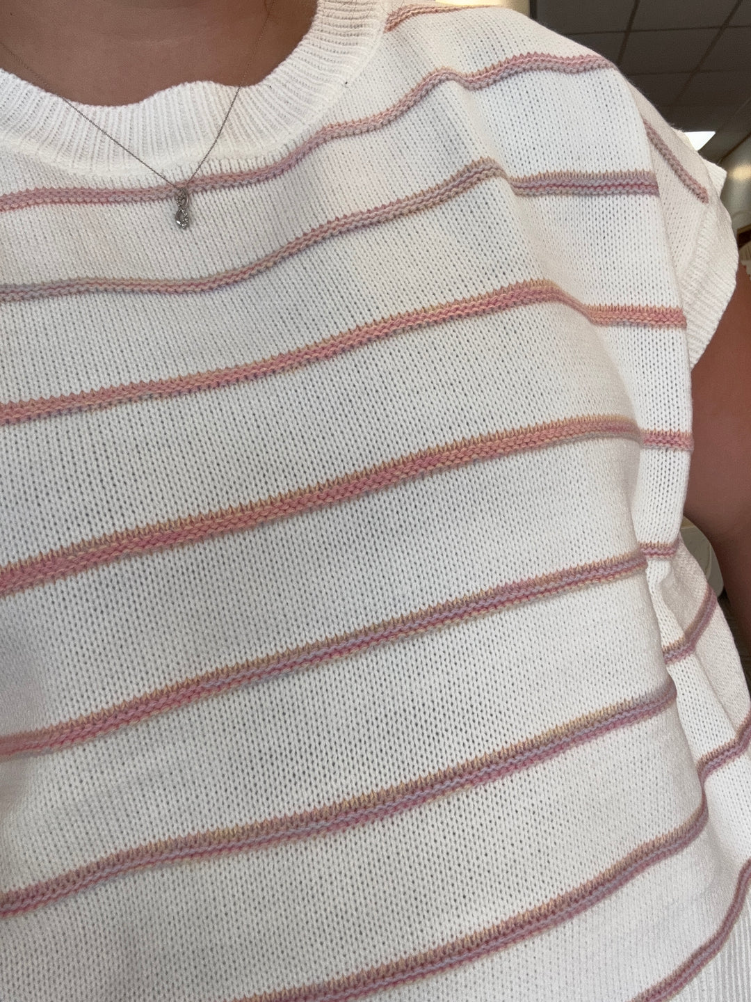 Textured Stripe Knit Top