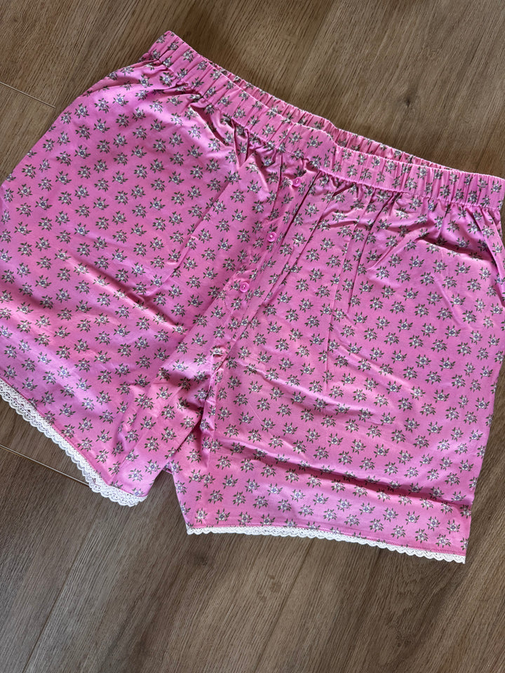 Pink Floral Boxer short