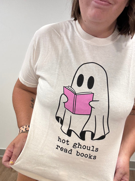 Hot Ghouls Read Books tee