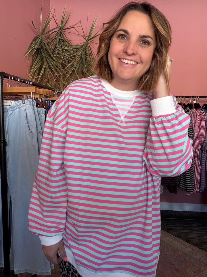 Molly stripe crew