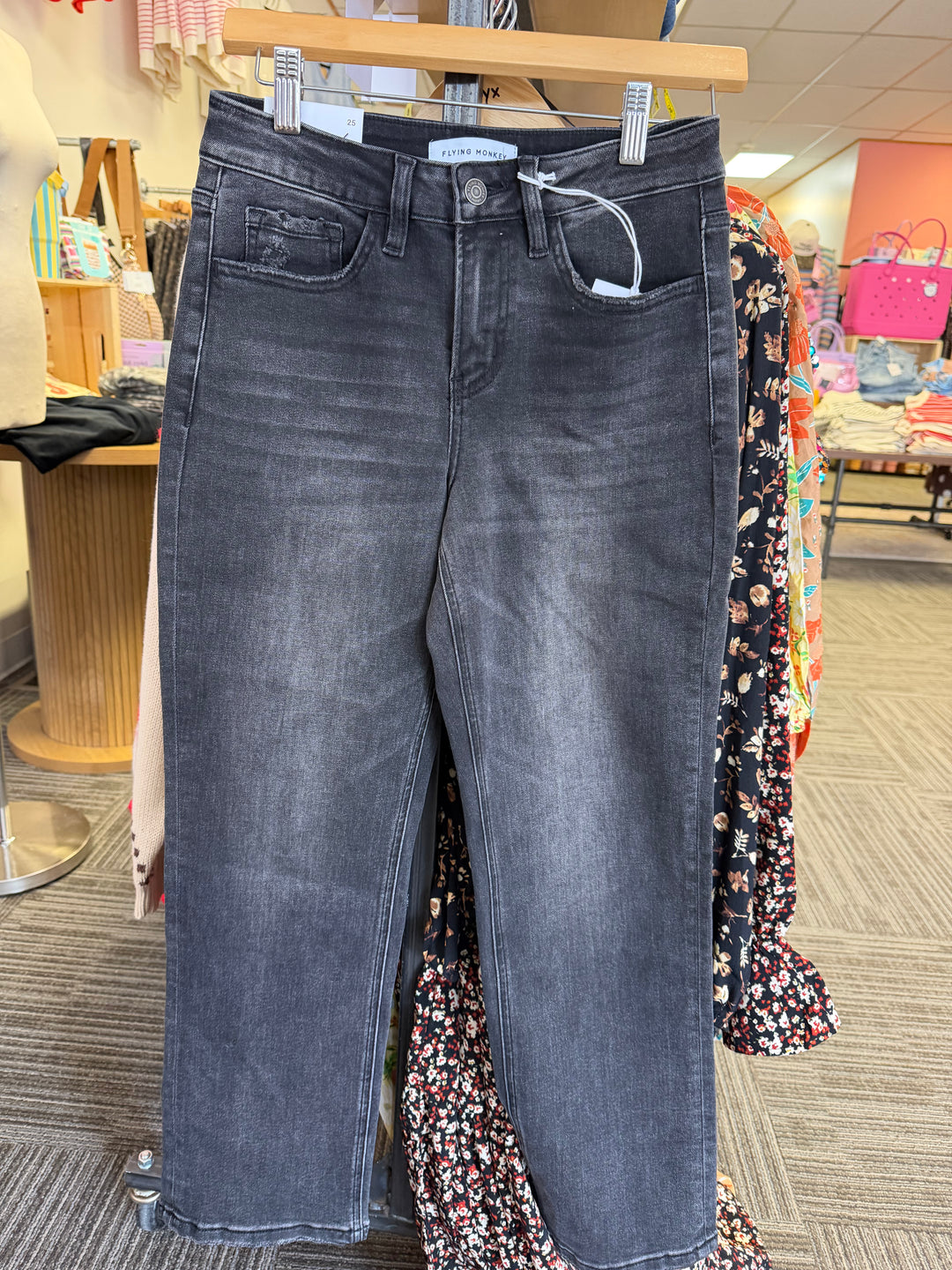 Flying Monkey black straight denim