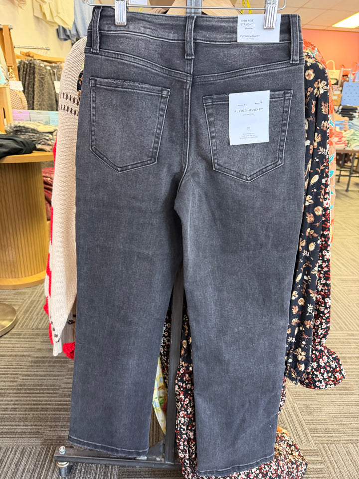 Flying Monkey black straight denim