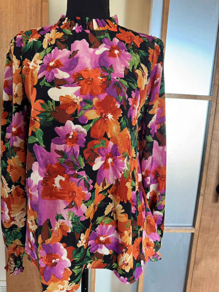 Sophie smock neck floral