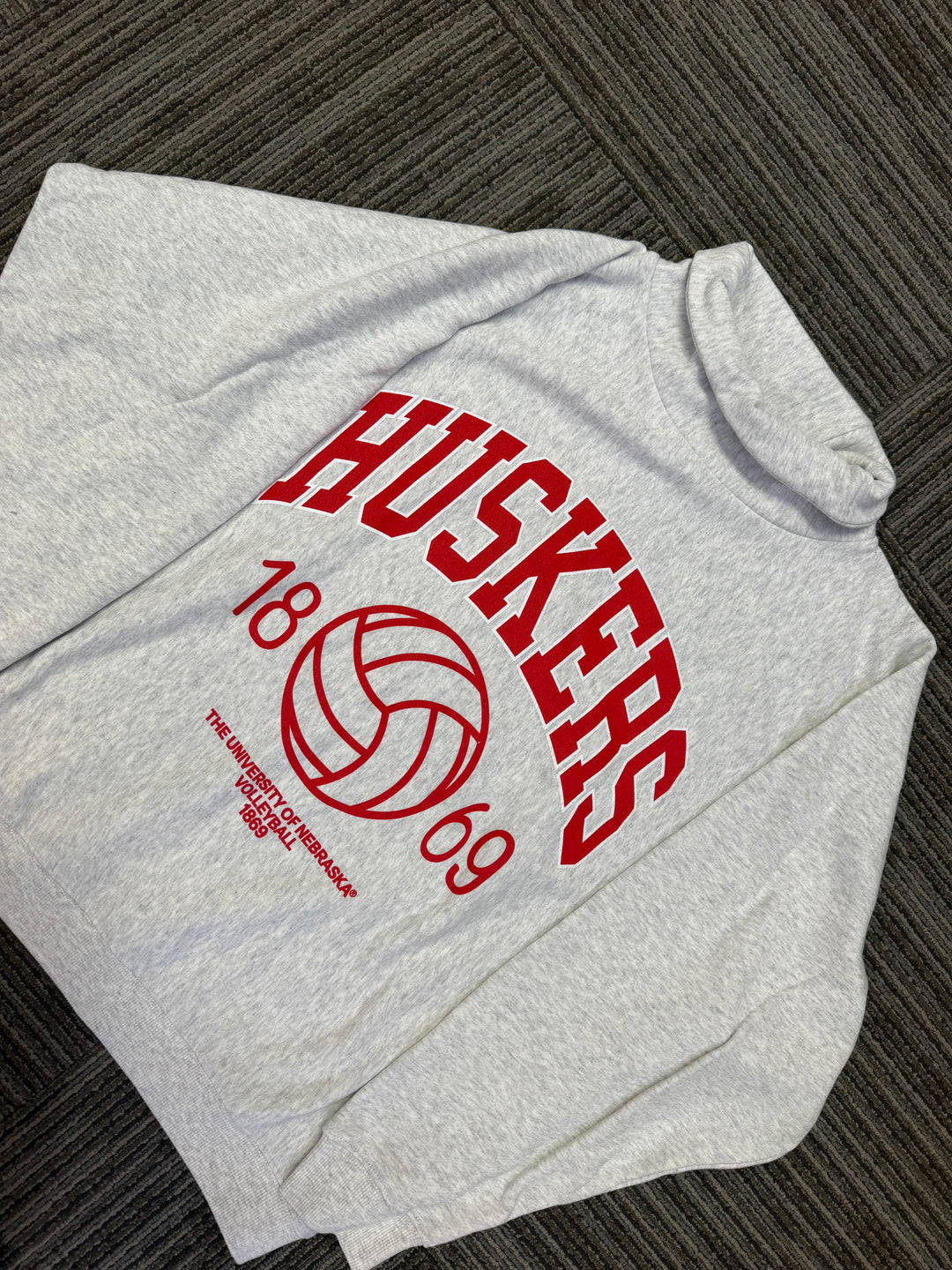 Nebraska Huskers Volleyball Classic Roll Neck Sweatshirt