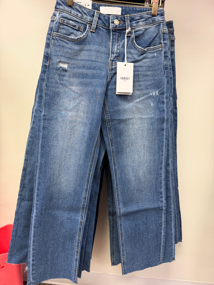 Vervet Melissa mid rise straight| Straight leg denim