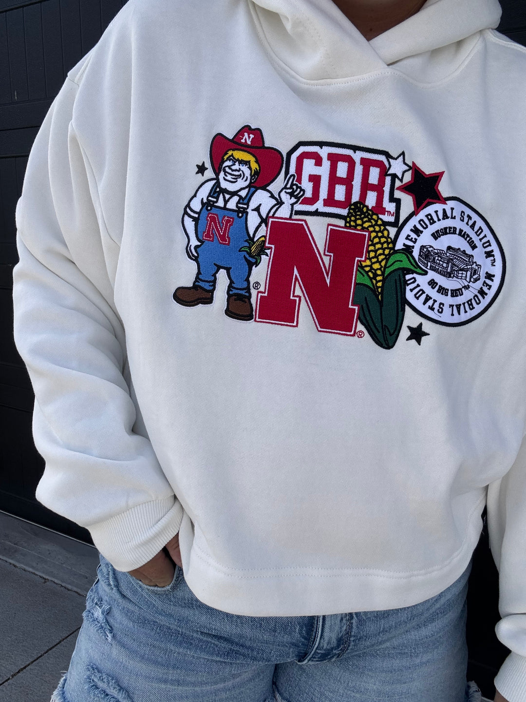 Nebraska Layer Patch Hoodie