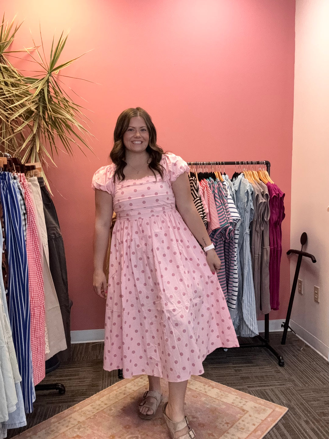 Pink Ballet Polka dot dress