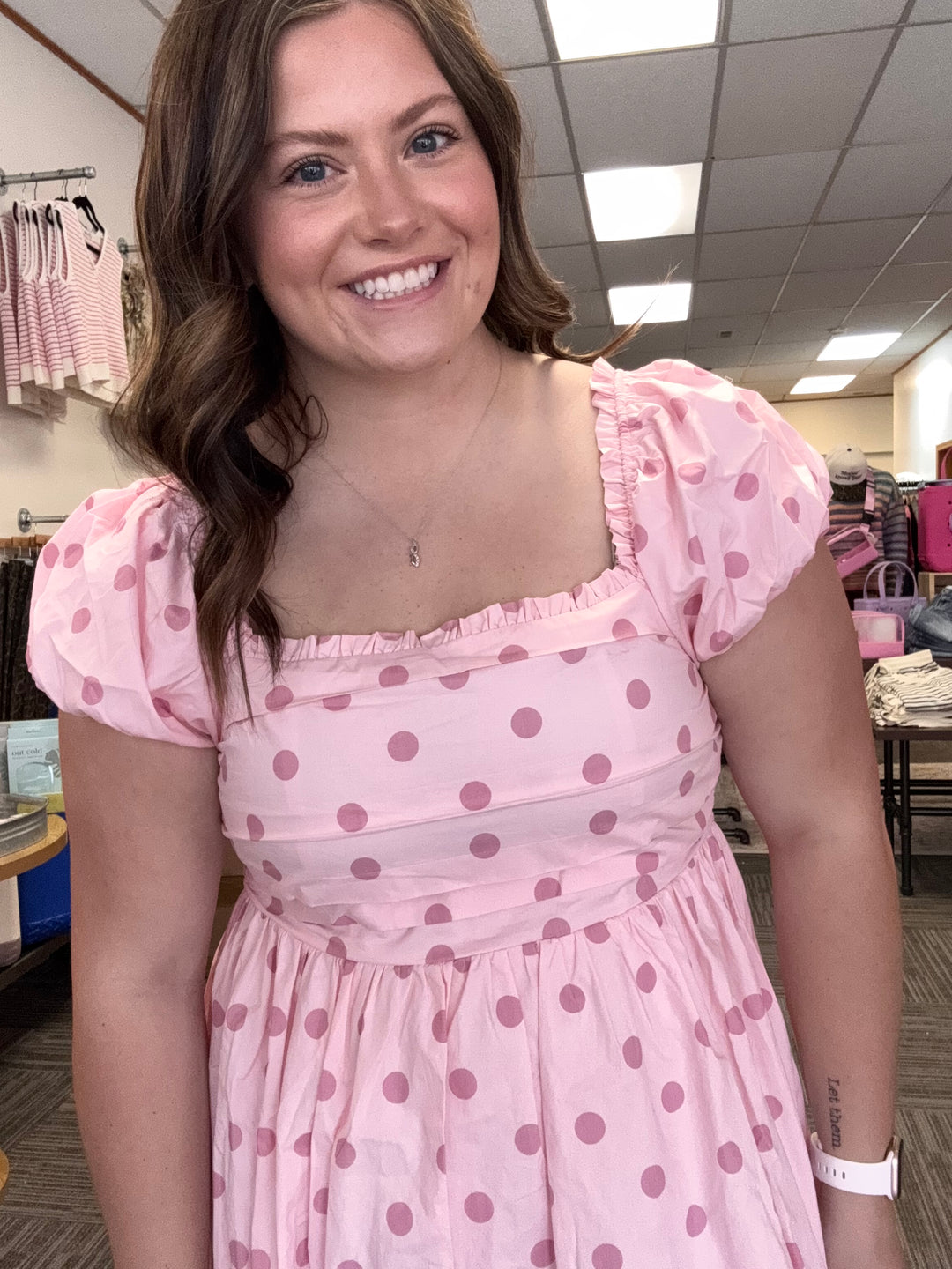 Pink Ballet Polka dot dress