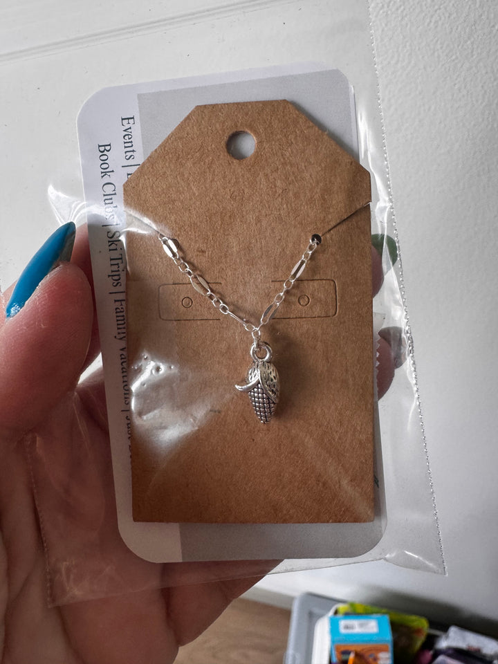 *PREORDER* Silver Corn Necklace
