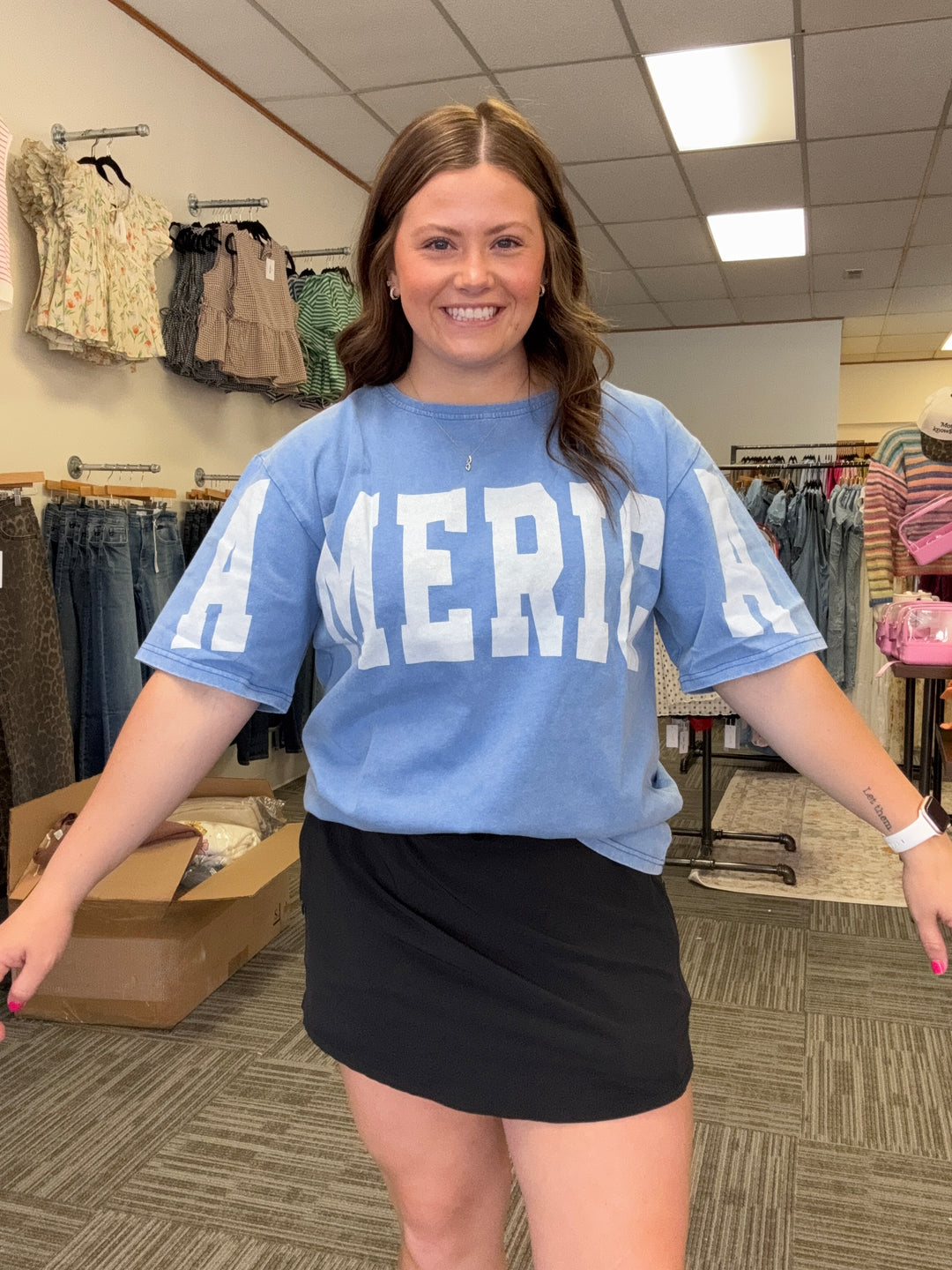America Boxy Oversized tee