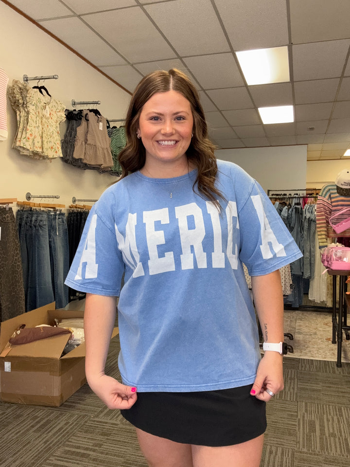 America Boxy Oversized tee