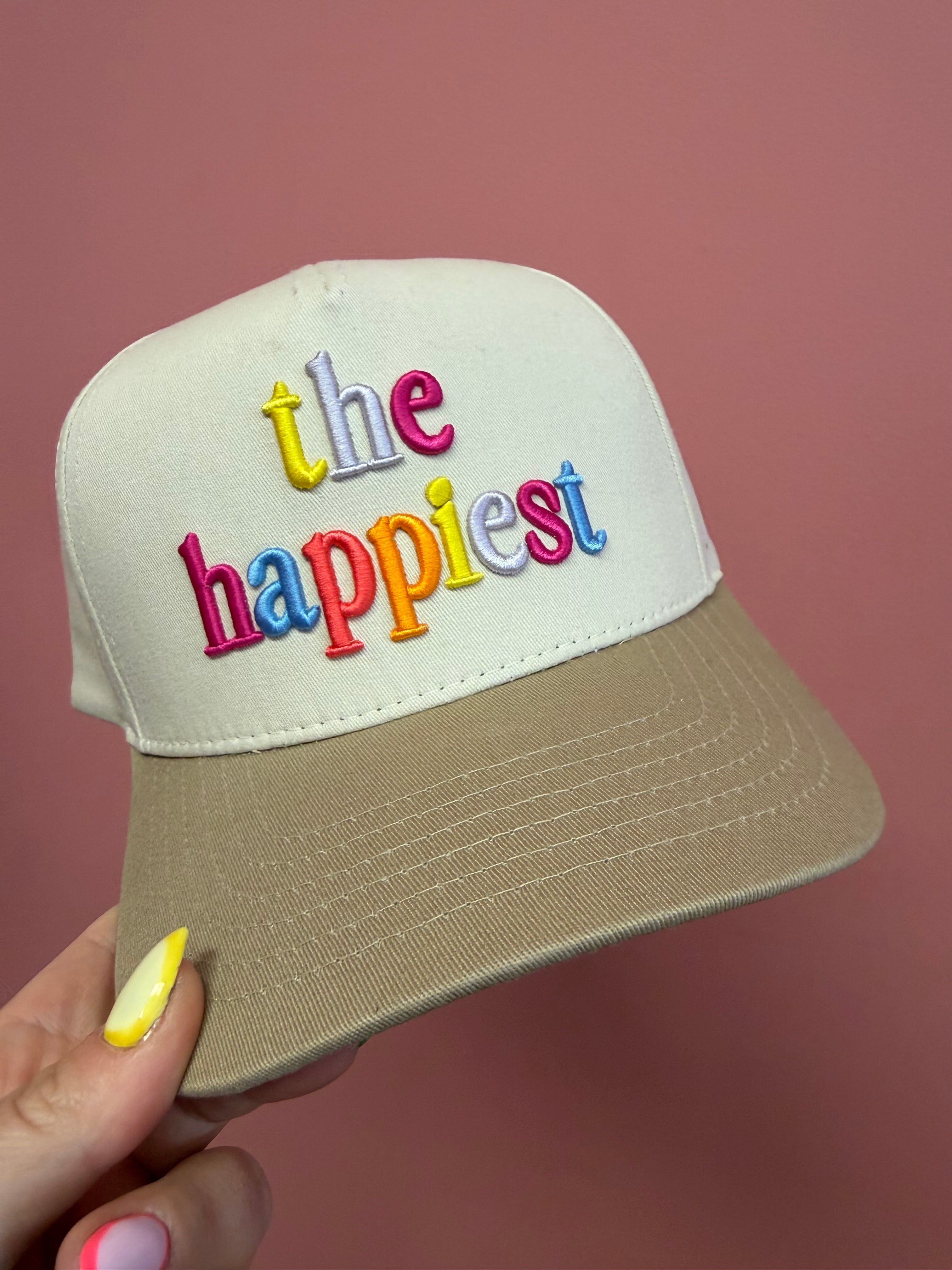 【happiest 】2A261 The Happiest trucker hat – Onyx Native