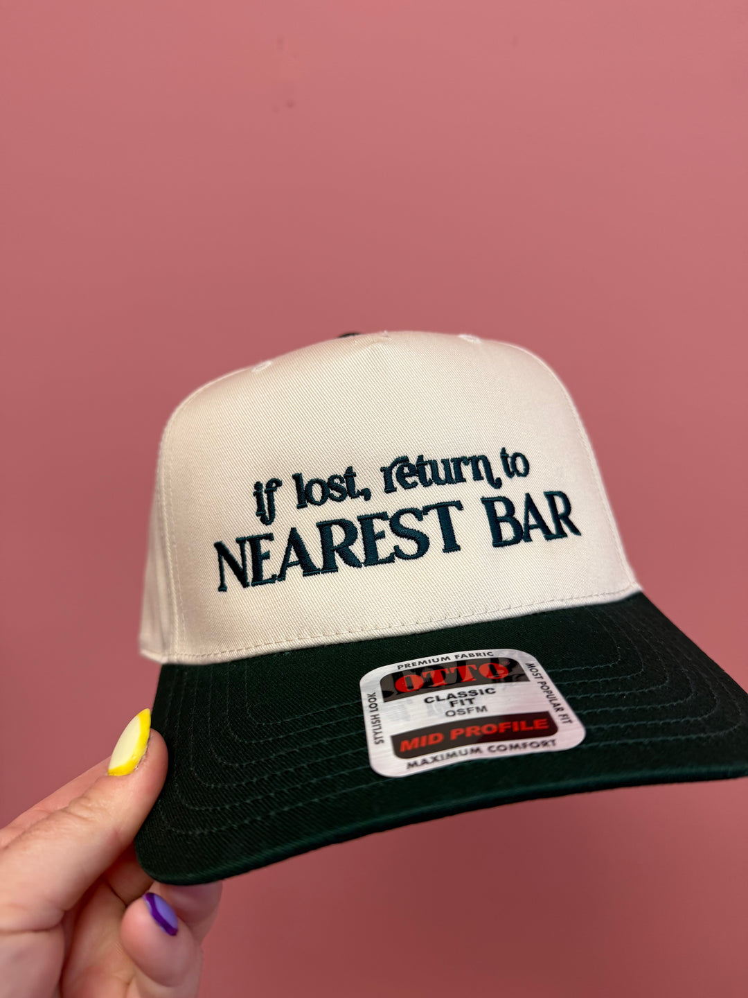 Return to the Nearest Bar trucker hat|Onyx Native