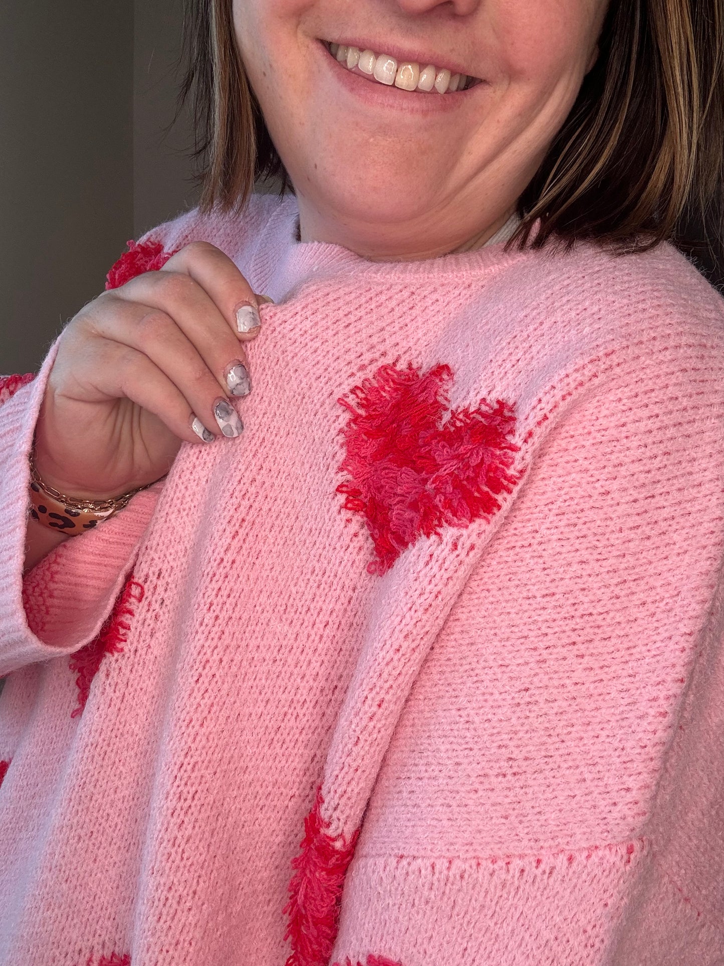 Pink Hearts sweater