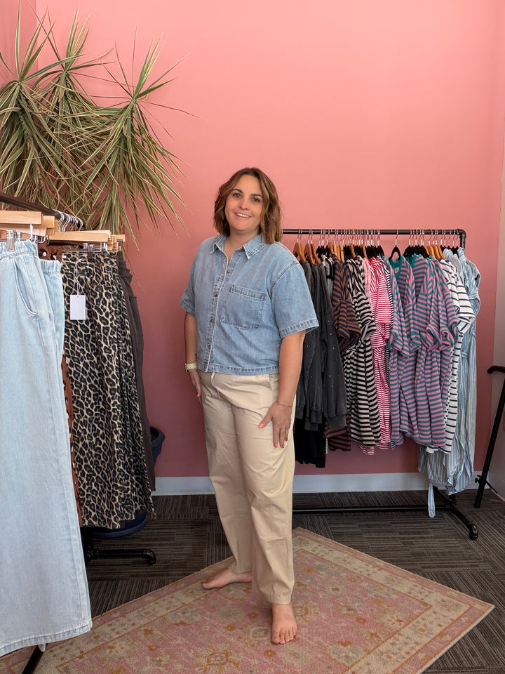 Shell Cotton Crop pant