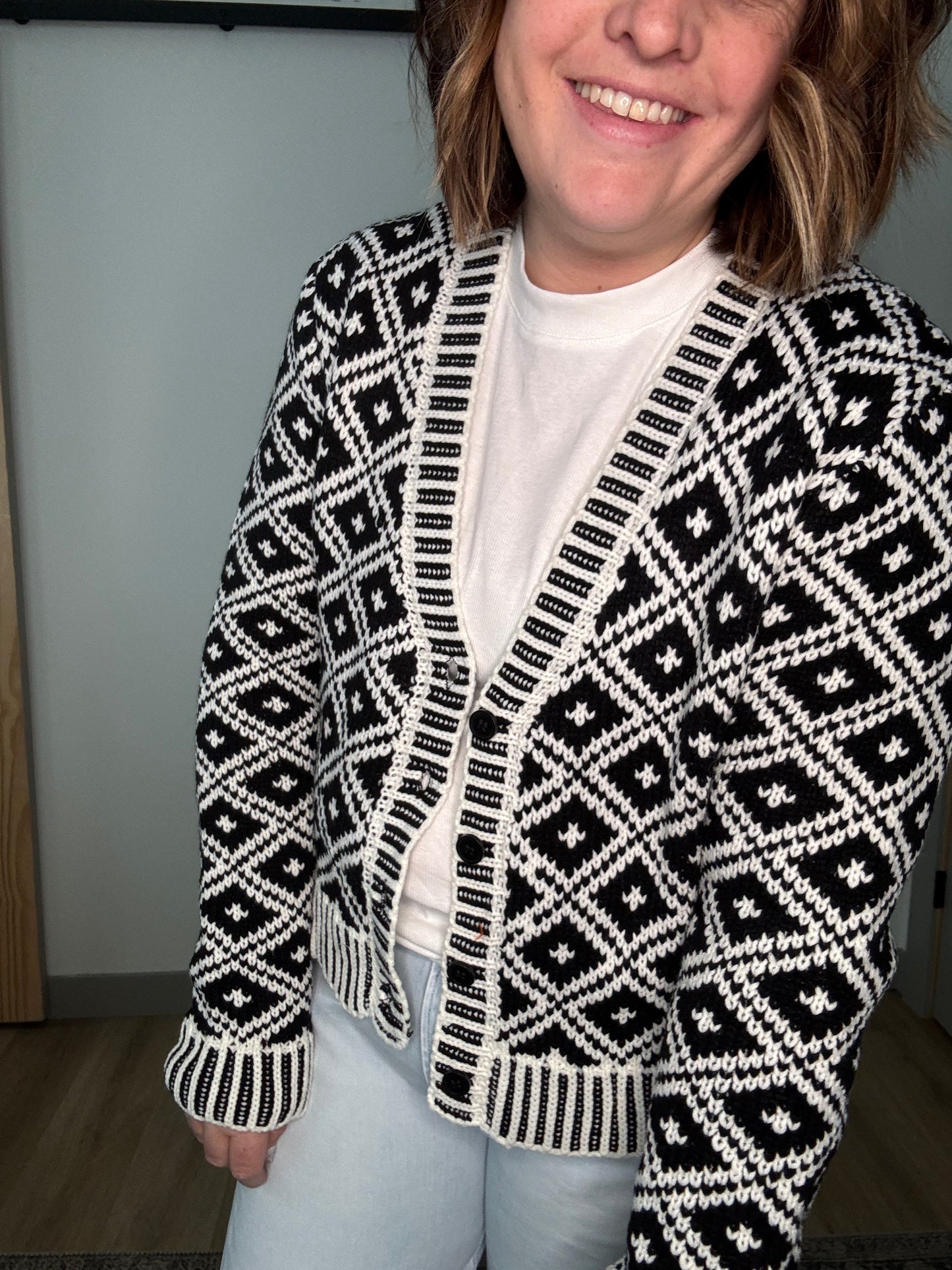 Aztec Diamond Cardigan