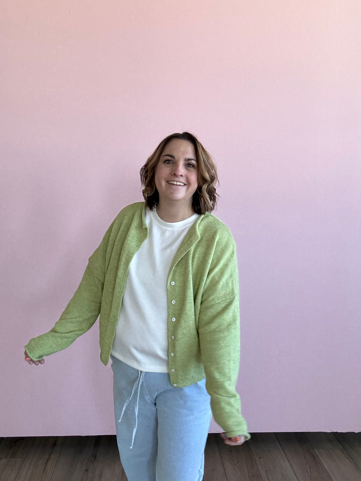 Lemongrass Piper Cardigan