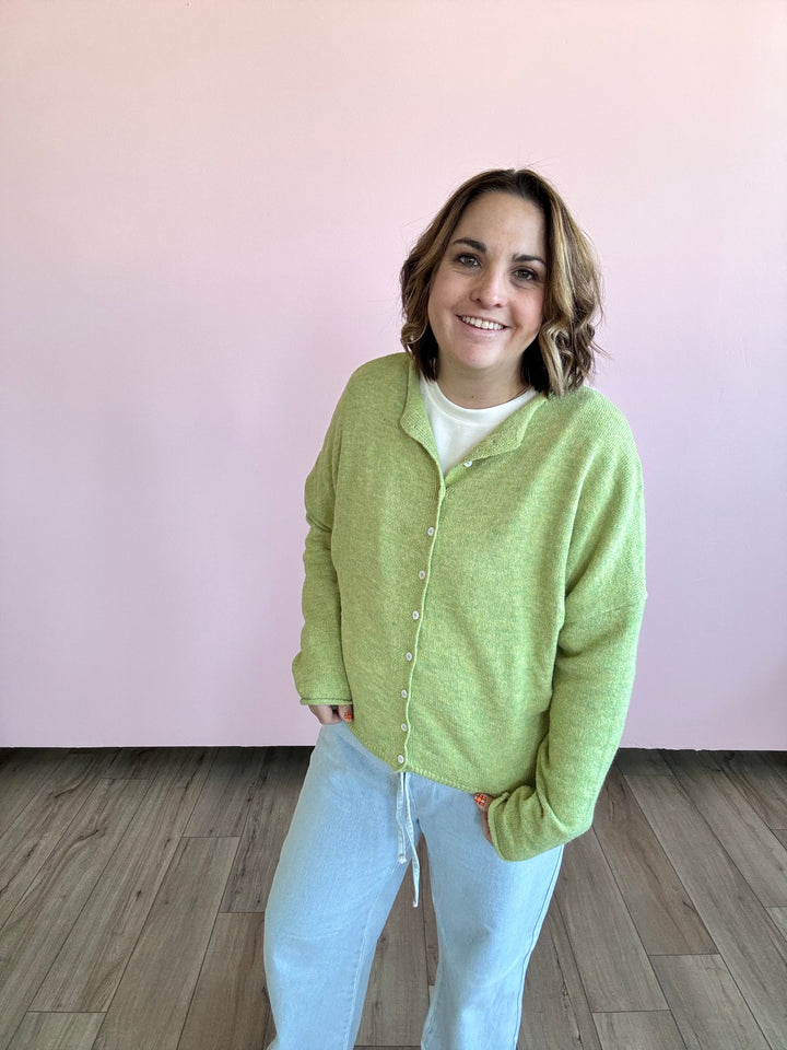 Lemongrass Piper Cardigan