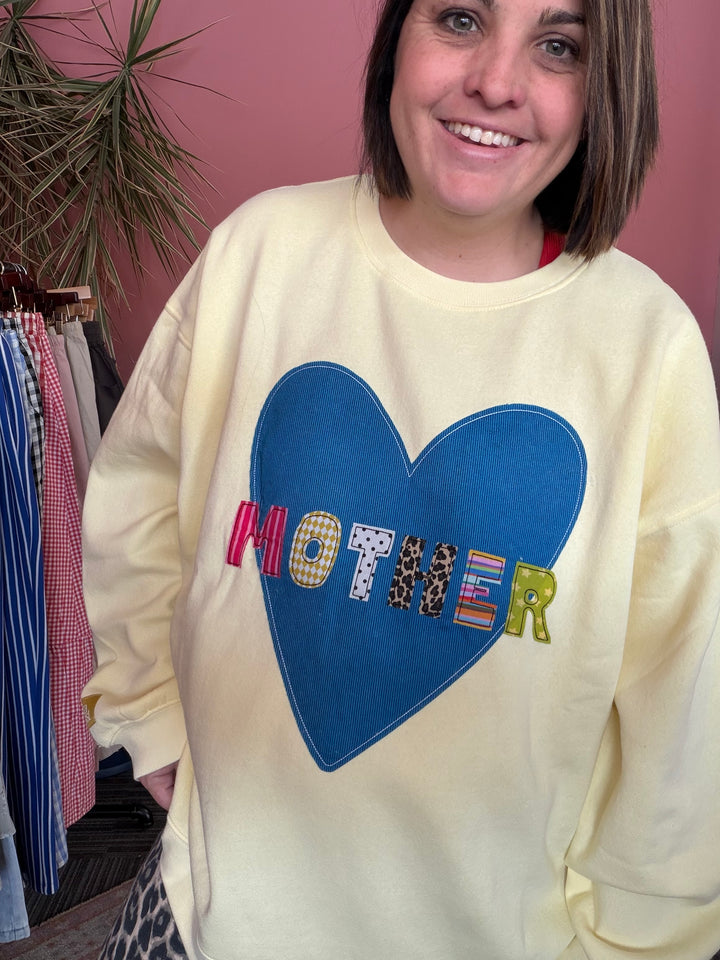 Mother Quilted Stitch Crewneck