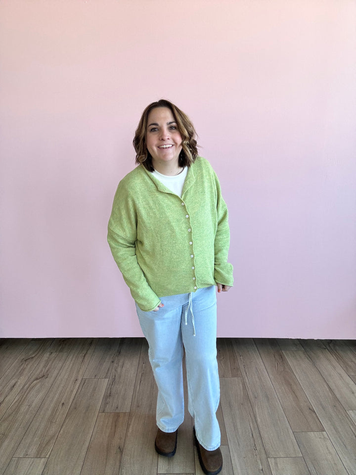 Lemongrass Piper Cardigan