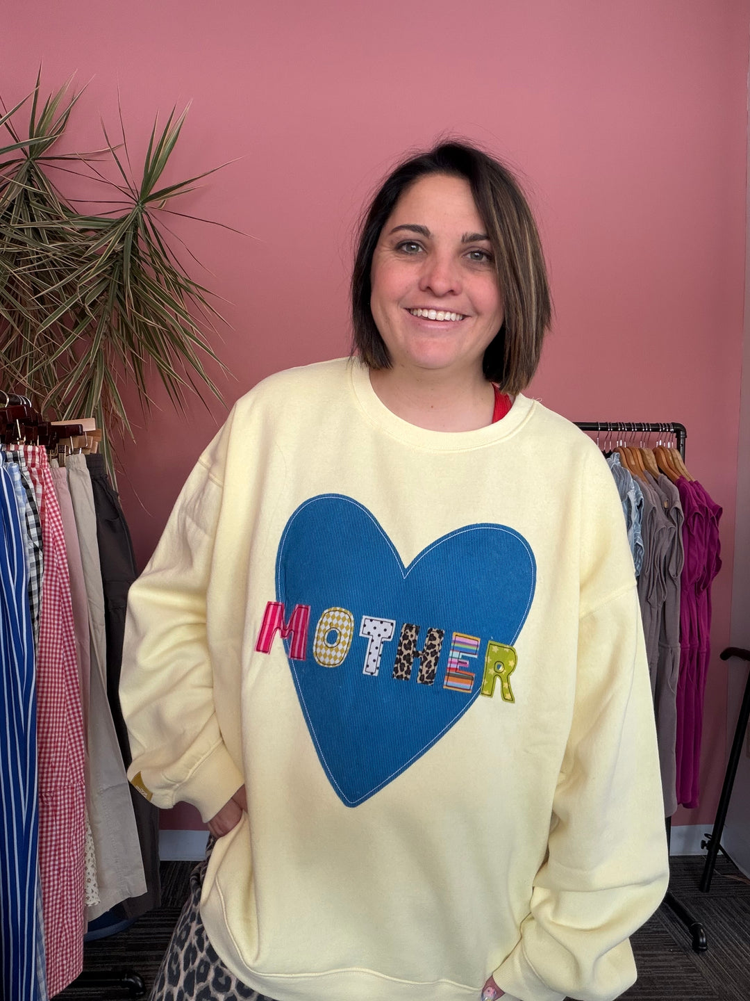 Mother Quilted Stitch Crewneck