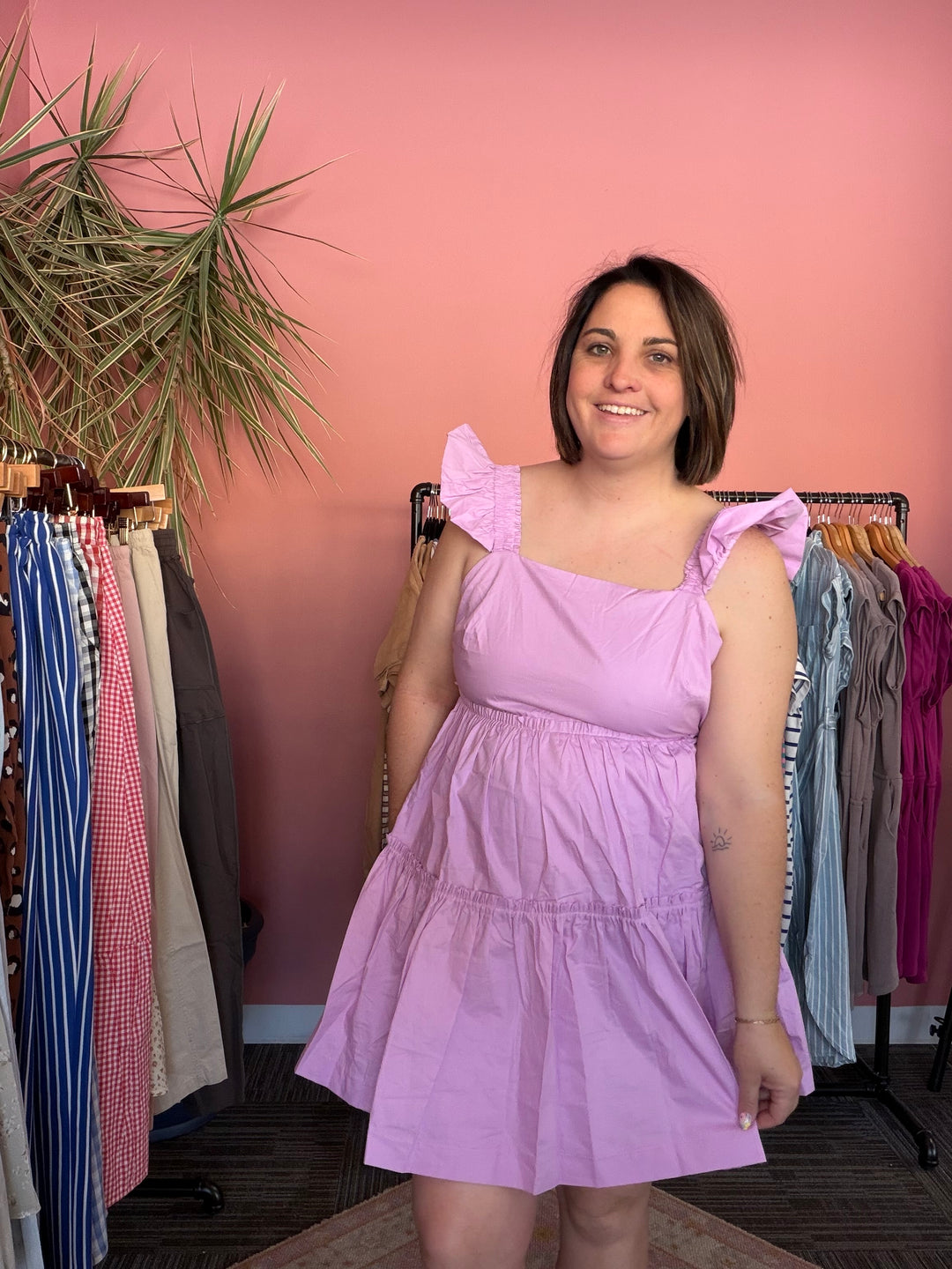 Lilac Fields Mini Dress
