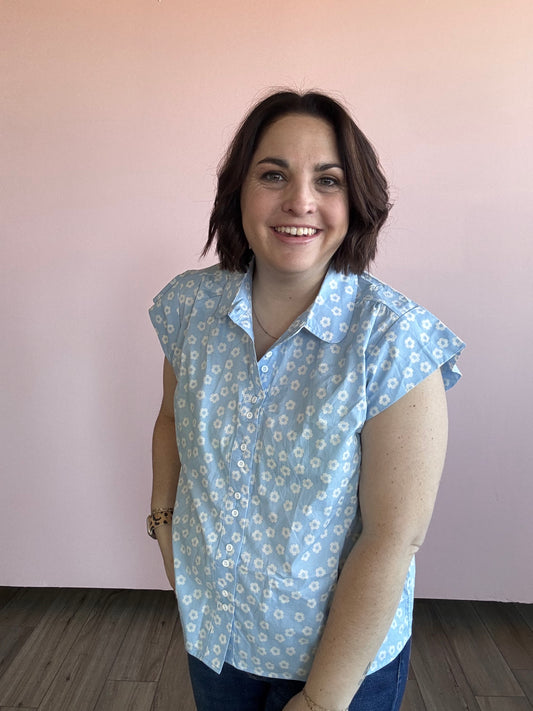 Floral Collar top