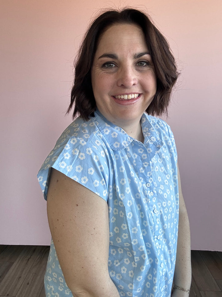 Floral Collar top