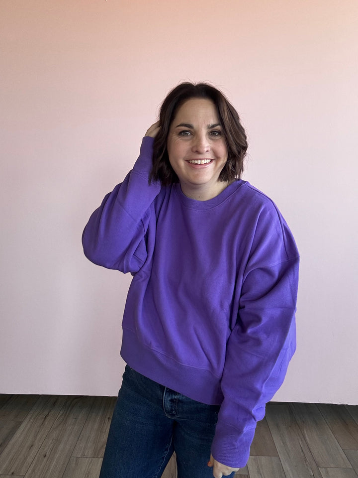 Purple Comfy Crew