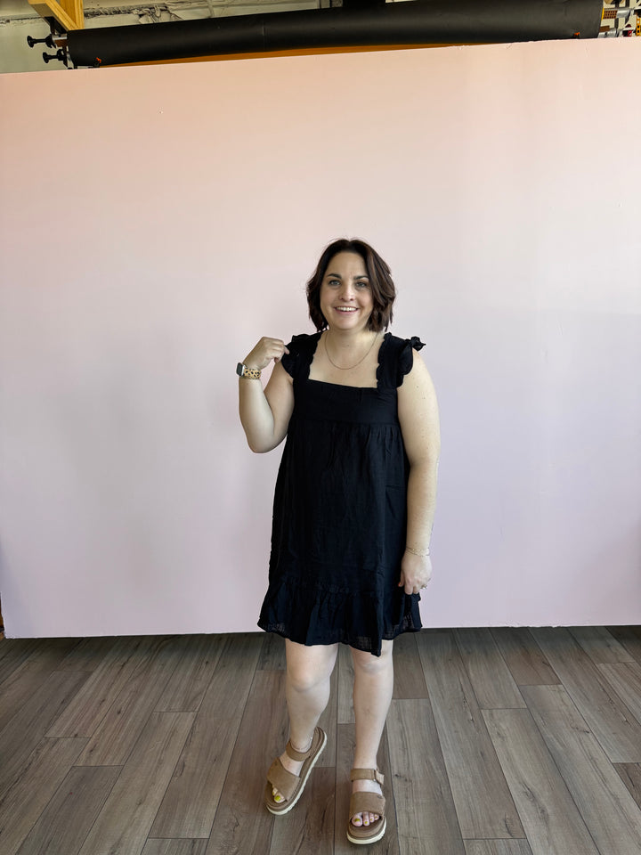 Black Lily Mini Dress