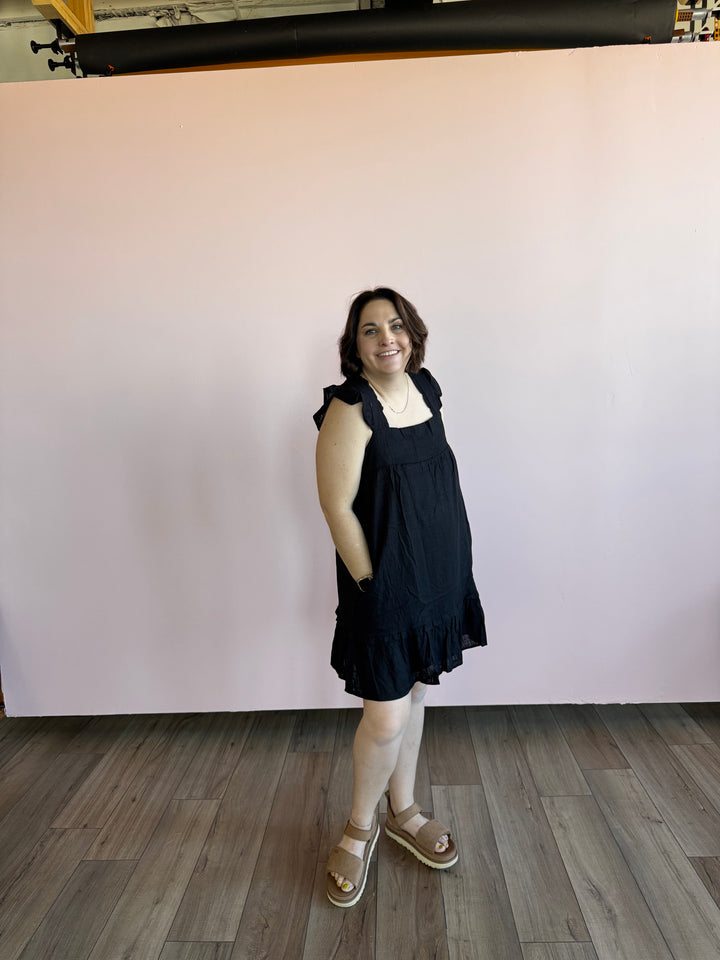 Black Lily Mini Dress