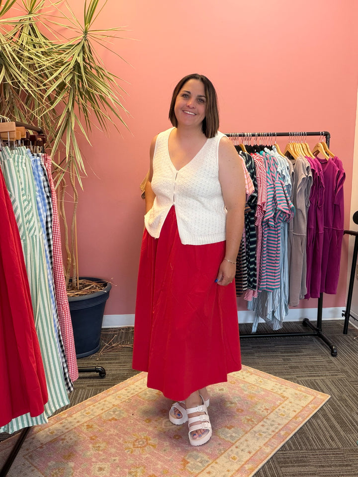 Wren Red skirt