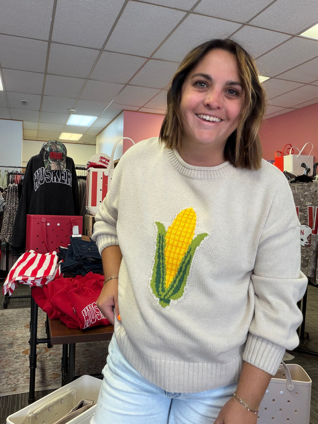 Corn pullover sweater