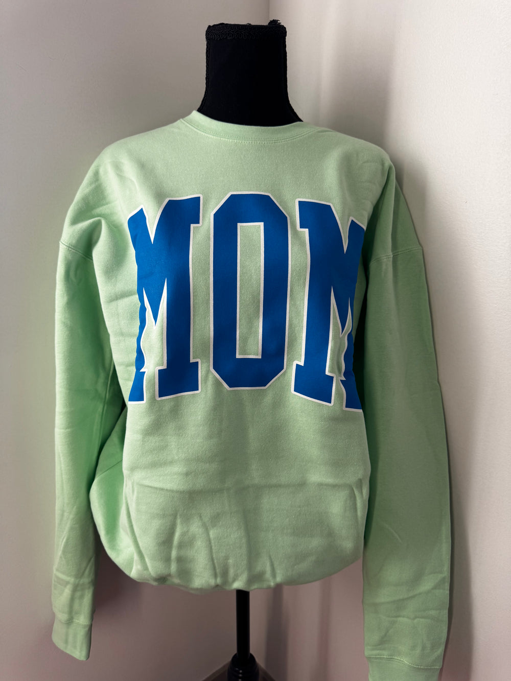 Mint Mom Crewneck — cozy, colorful crewneck sweatshirt for moms, perfect for casual, laid-back #momlife style by Onyx Native

