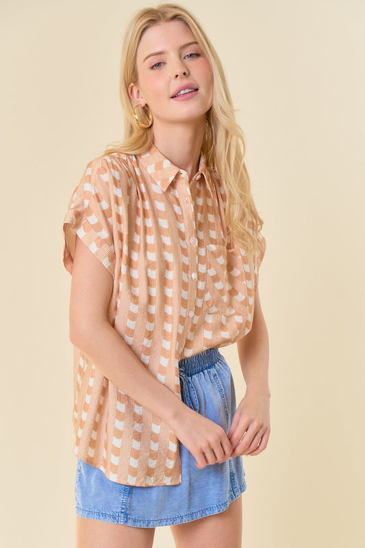 Sierra Abstract Button Down