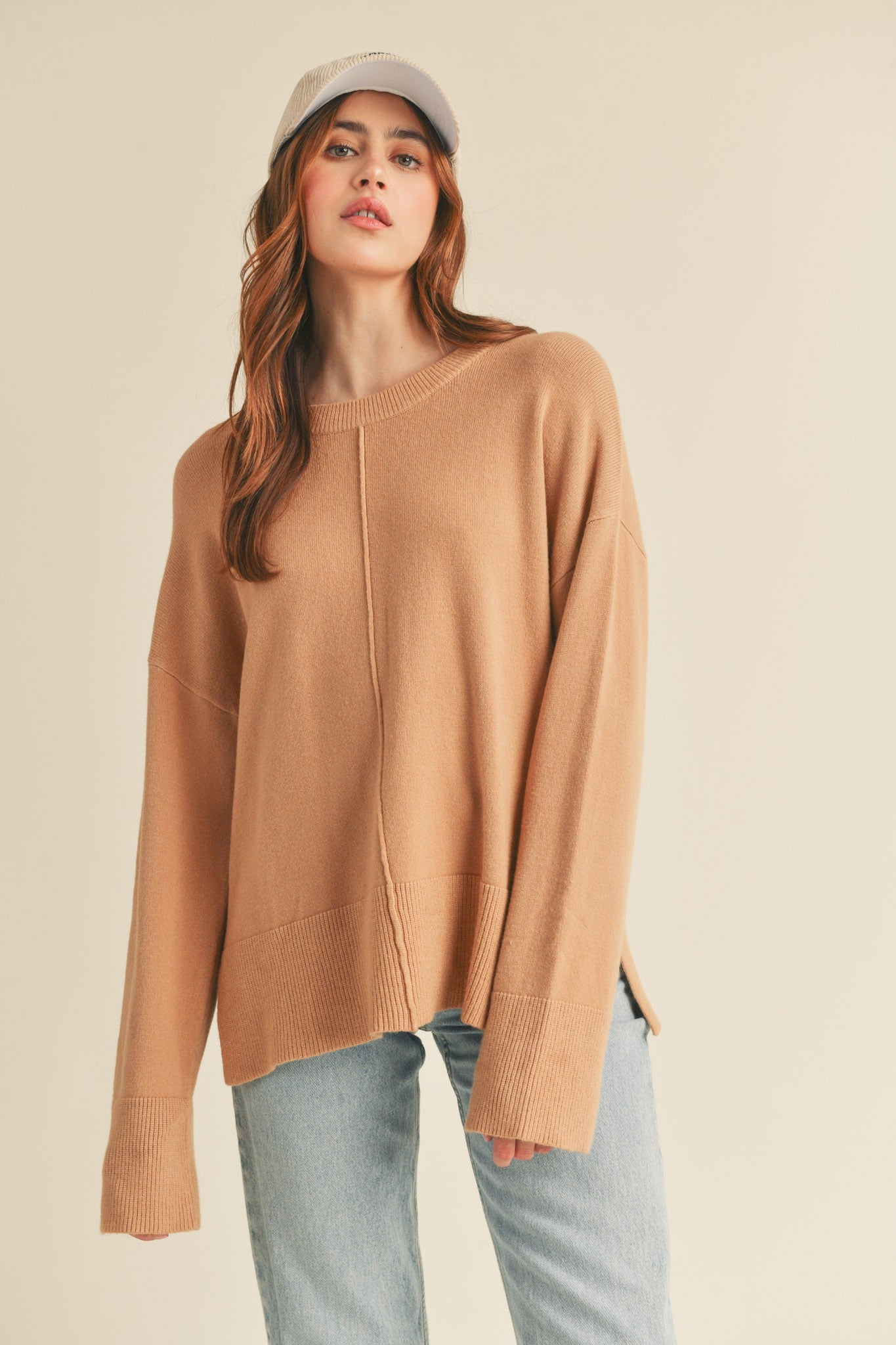 Topher Taupe Roundneck Sweater