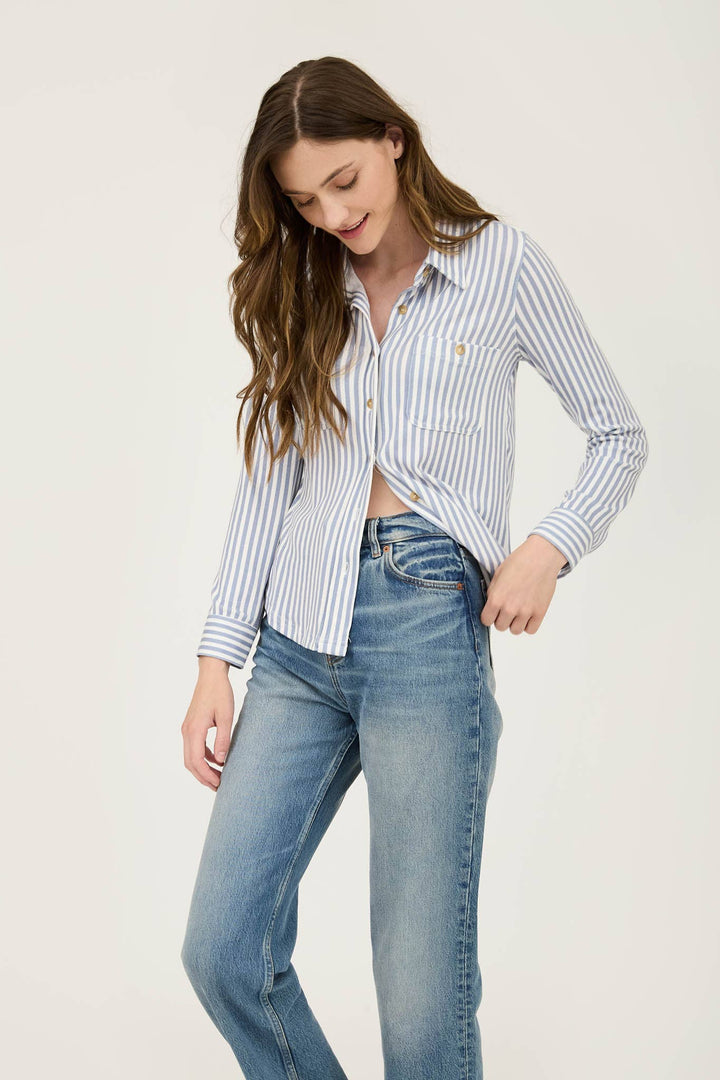 Dusty Stripe Button Down Shirt
