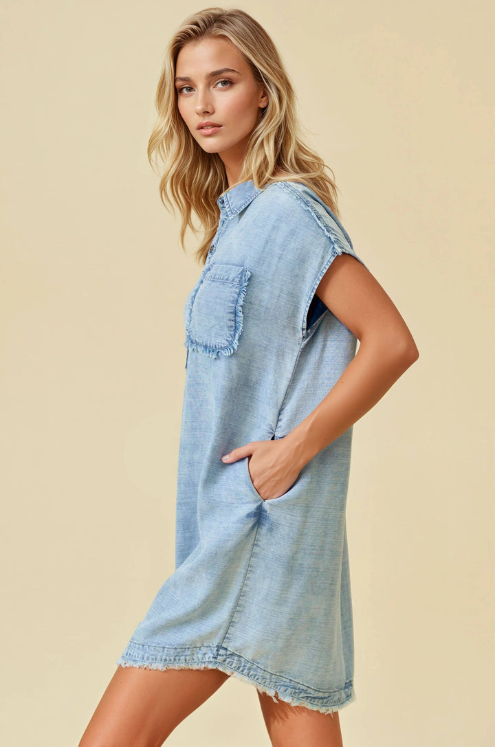 Tenley sleeve short mini dress