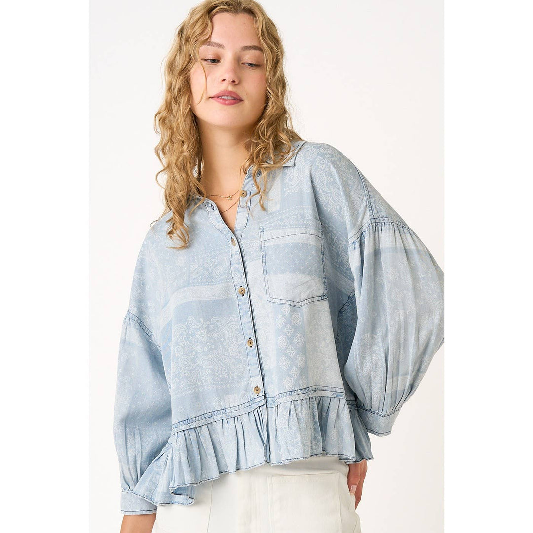 Paisley Anne Chambray top