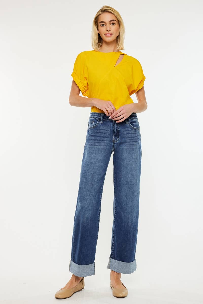 Kancan High-Rise Jeans with Cuff