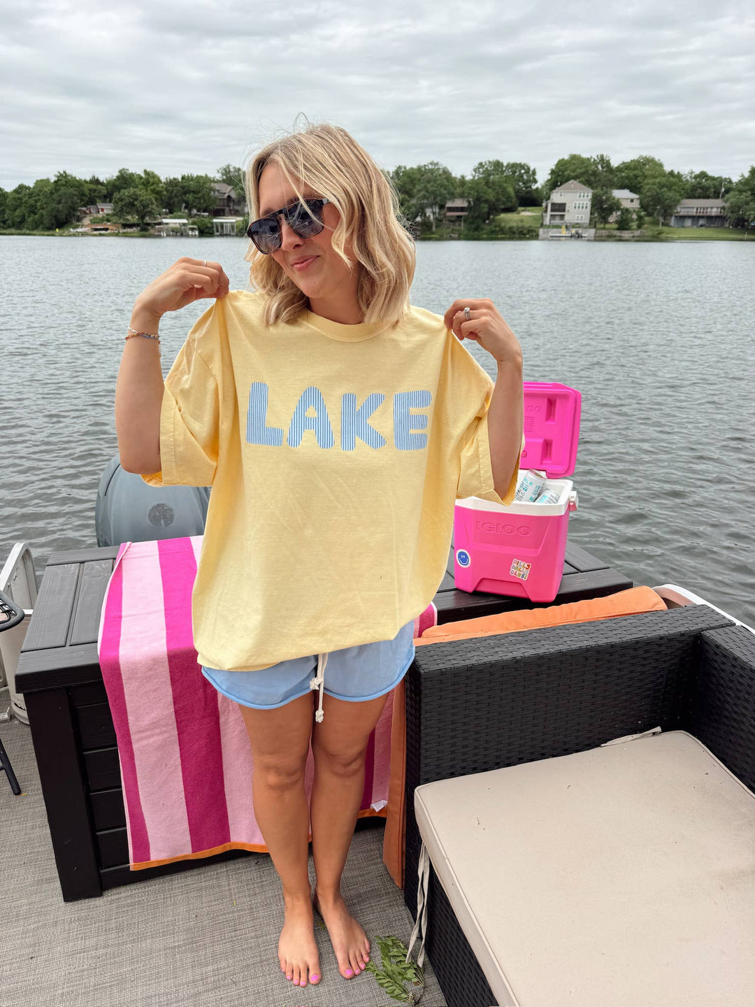 Striped Lake Tee