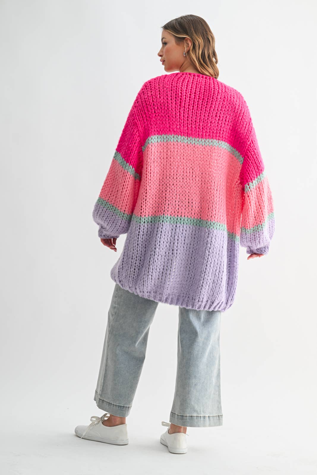 Peppa block cardigan