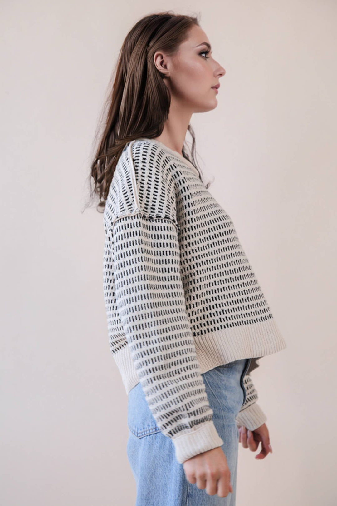 Two tone Onyx road sweater