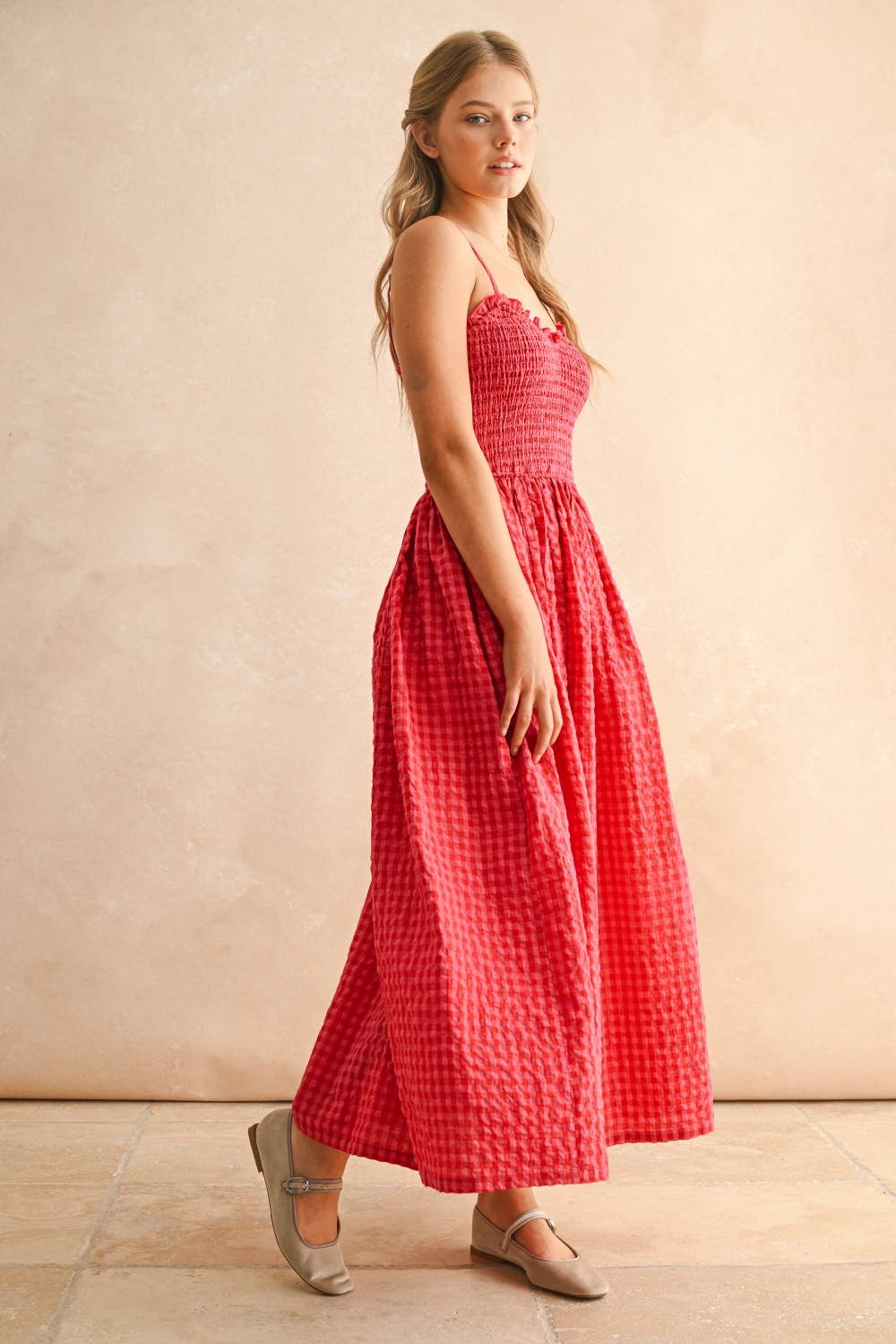 Cherry Gingham Dress