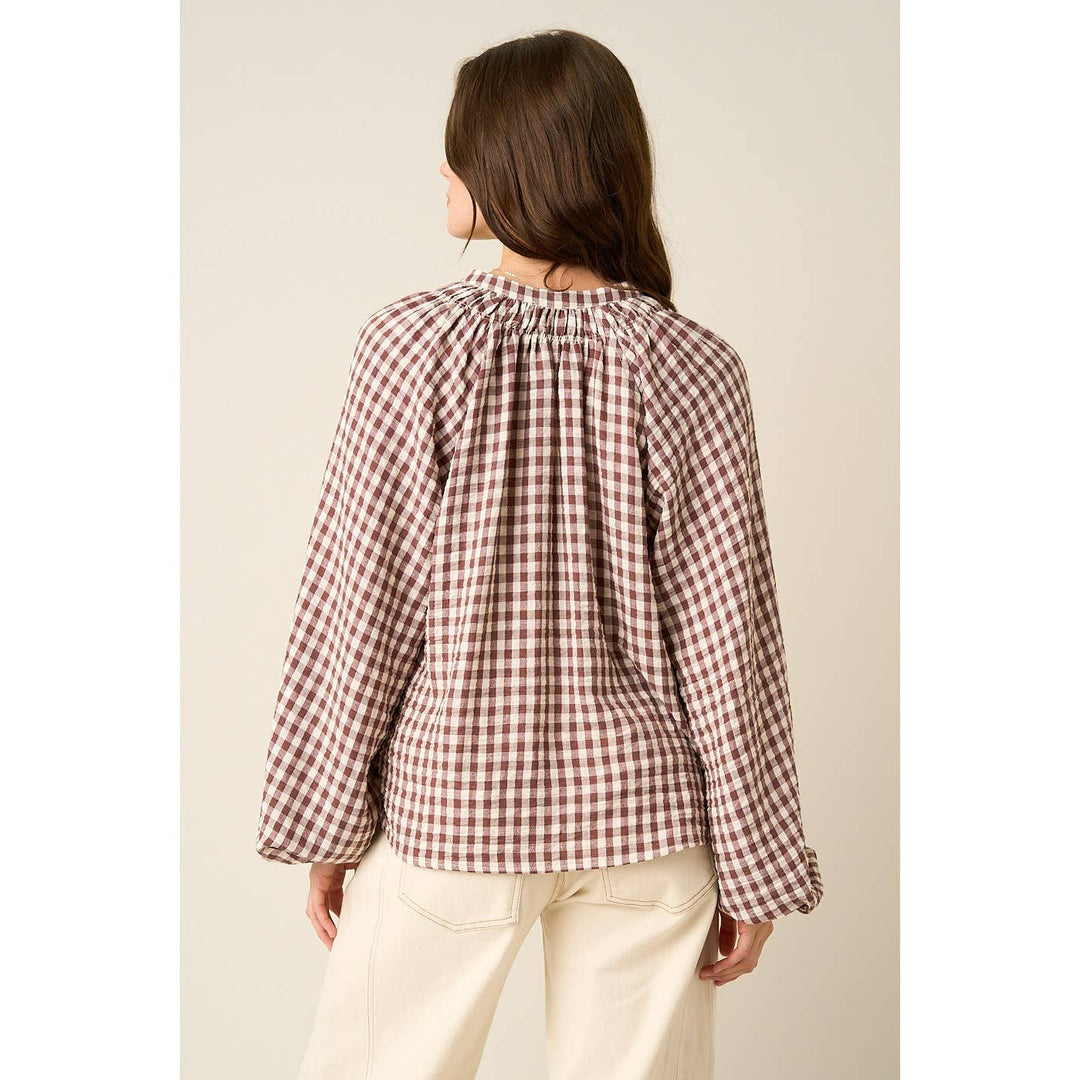 Bentley Gingham Blouse