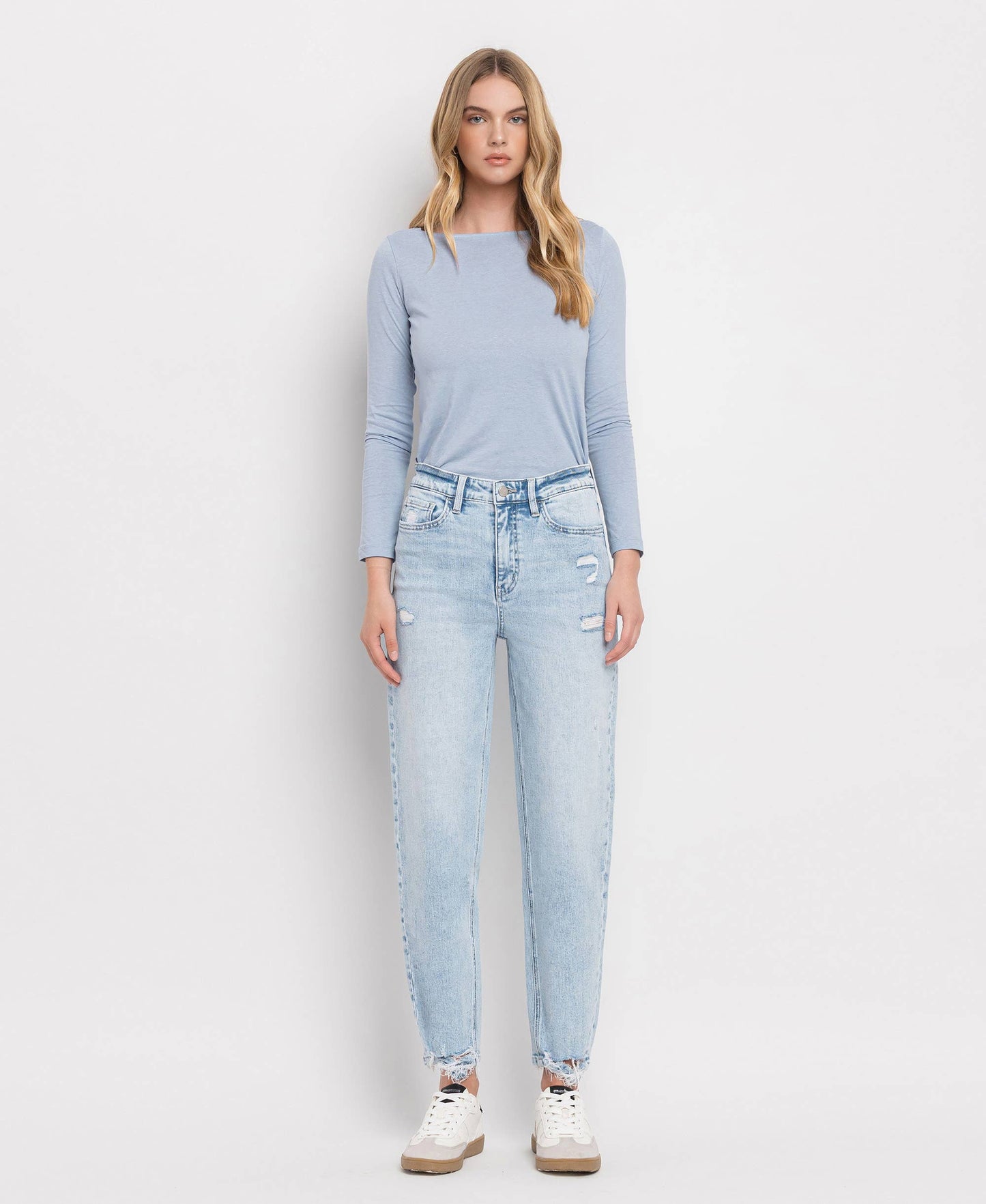 Sweet Nothing high rise barrel jean