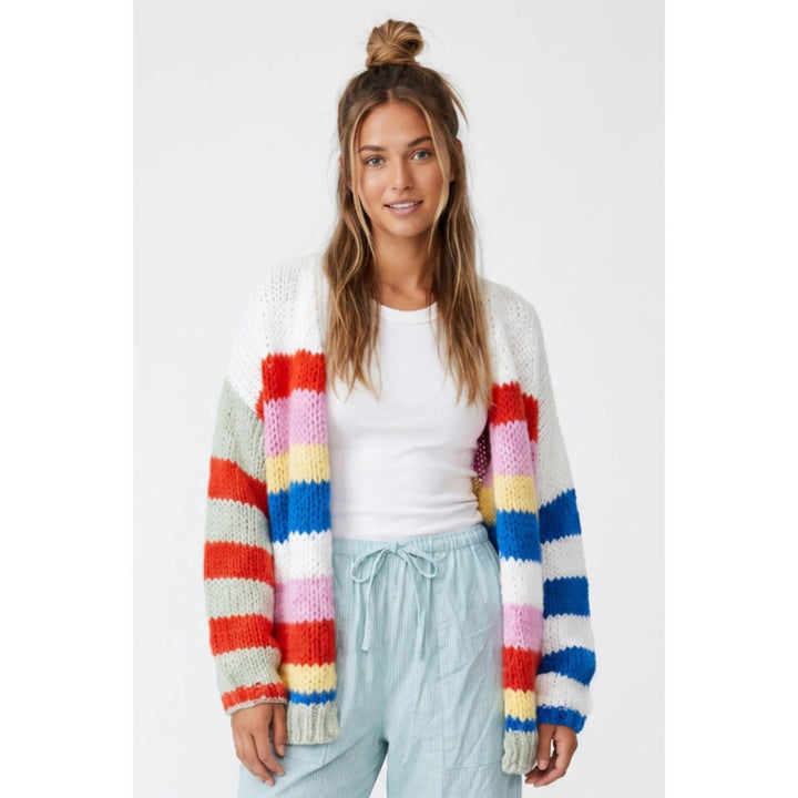 Daisy multi stripe cardigan