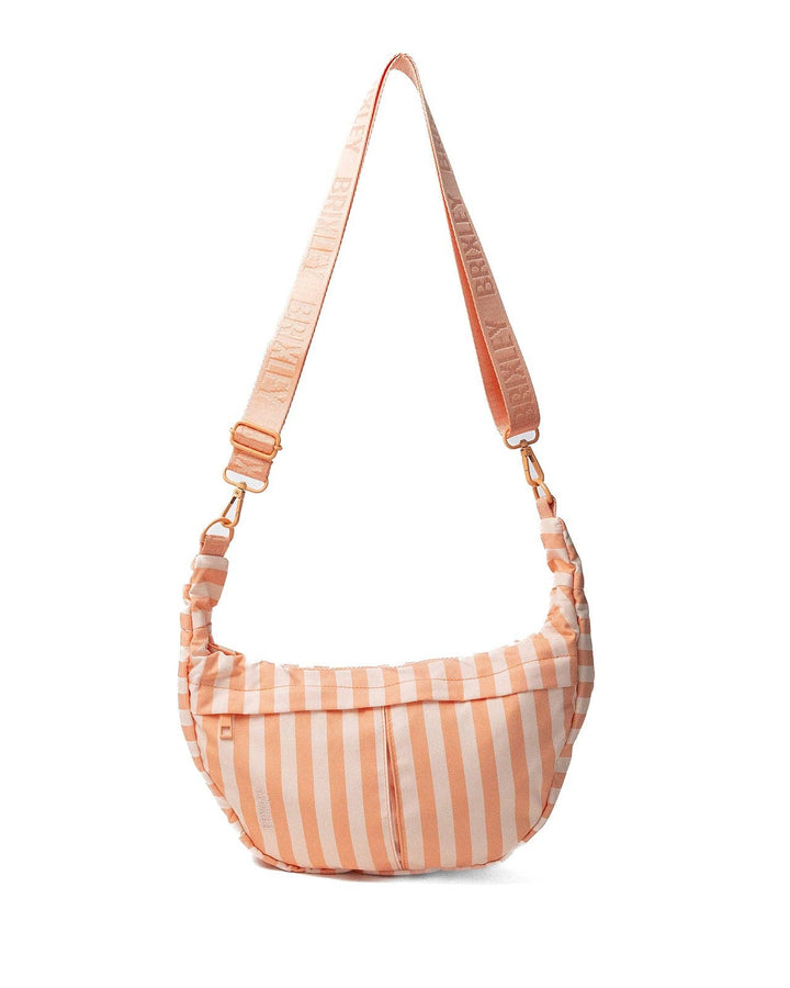 Apricot Stripe Crescent Bag|Brixley