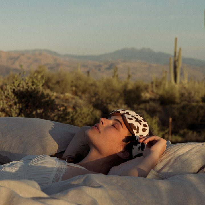 Cowhide Weighted Sleep Mask