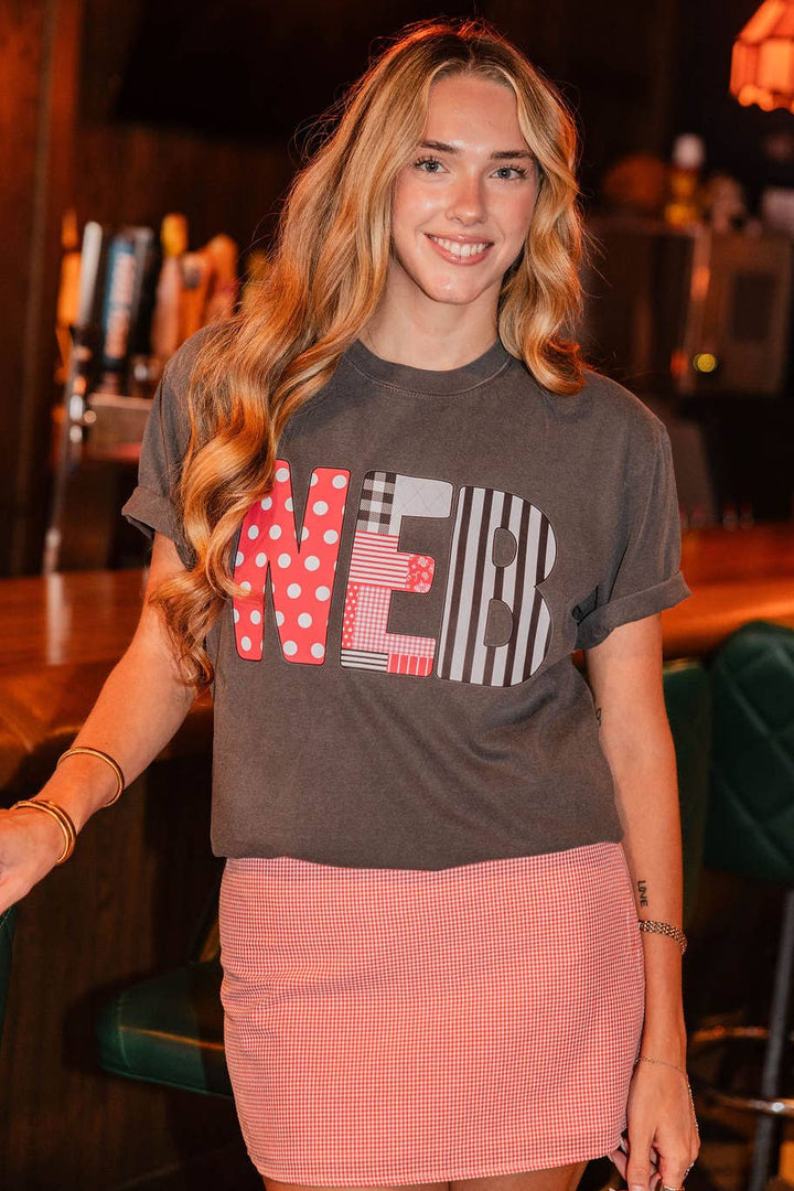 NEB Pattern Tee|Nebraska Pattern